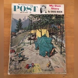 Vintage Saturday Evening Post Magazine July 19 1958